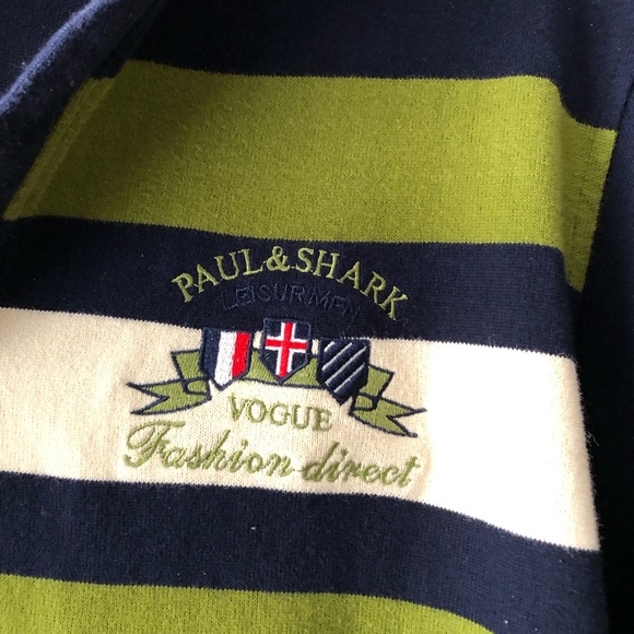 Paul & Shark Men’s Striped, 1/2 zip Pullover - Picture 2 of 5